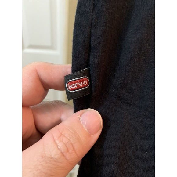 Larva Men Shirt Large Black Animal Sloth Indian Dream Catchers Graphic Street - Picture 3 of 5